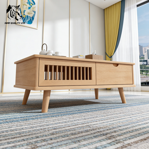 Mesa de centro de madera de diseño único para sala de estar, fabricada en China, buen precio, personalizable, gran stock, ecológica, para cafetería. - Product Image 3