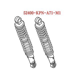 52400-KPN-A71-M1 Pièces en gros Hondas CB125-Ensemble d'amortisseur arrière de haute qualité compatible avec Honda <span class=keywords><strong>CB125F</strong></span> 2015-2020 - Product Image 4