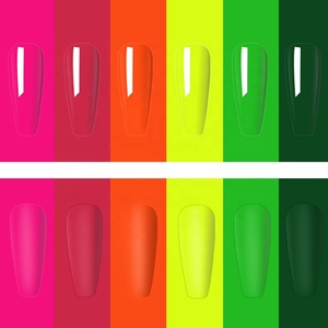 Vernis <span class=keywords><strong>Gel</strong></span> Néon Fluorescent Été 2026 – 6 Couleurs Vives Jaune Vert – Marque Privée OEM Mocmaki – Vente en Gros - Product Image 2