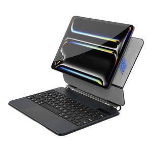 Không Dây Cho <span class=keywords><strong>Bluetooth</strong></span> Bàn Phím Trackpad Cho iPad 10.9/11 Inch Mới Không Thấm Nước Ma Thuật Từ LED Backlit USB Chuyển Đổi Màu Đen - Product Image 1