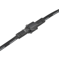 Adaptateur de connecteur électrique M12 à 3 broches personnalisé, homologué 5A/6A, en cuivre pur, PVC, connexion de câble DC mâle-femelle, IP65, lampe LED