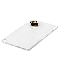 Memoria USB de negocios personalizada con diseño de tarjeta de crédito Lector de tarjetas Sim de 1GB a 32GB Versión transparente 2,0/3,0 Disponible