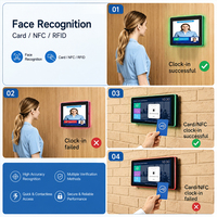Nueva Tablet Comercial Android 14 de 21.5 Pulgadas RK3576 4GB/32GB WiFi 6 NFC PoE RJ45 Pantalla Táctil LED RGB