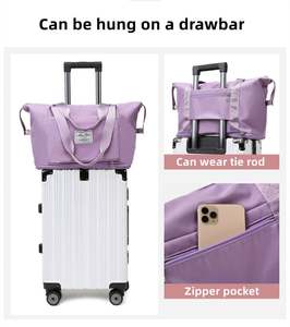 Bolsa de Hombro Grande para Mujer al por Mayor, Bolsa de Viaje Plegable Impermeable de Tela Oxford - Product Image 2