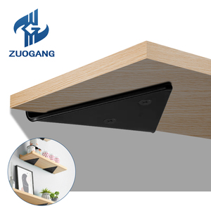 Soportes de Pared Triangulares Zuogang, Resistentes, Ajustables, Adhesivos, Dorados, Ocultos, para Estantes, de Guangdong - Product Image 1