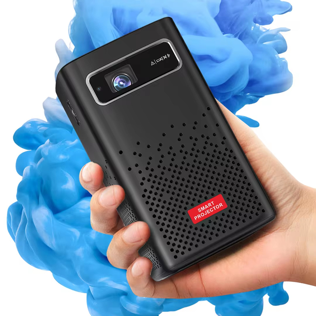 2024 Touch Home Theatre Portable Mini DLP Android 9 LED Projector 210ANSI 3D Battery 8000mAh HIFI Stereo Outdoor C900