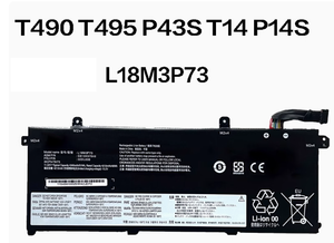 Nouveau Véritable L18M3P73 L18M3P74 L18L3P73 pour Lenovo ThinkPad P43s T490 <span class=keywords><strong>T495</strong></span> T14 Batterie 11.55V 48WH - Product Image 3