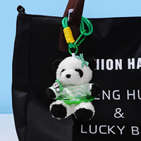 Porte-clés mignon en gros petite loutre de mer Panda anneau de natation porte-clés en peluche sacs pour femmes accessoire et pendentif breloque de sac