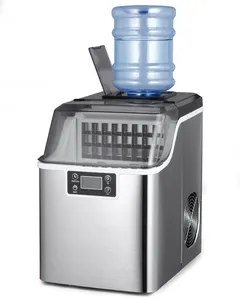 Máquina do gelo do bancada da limpeza automática da tela led