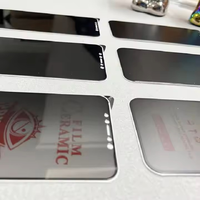 Film de protection d'écran en céramique ESD mat anti-espion pour iPhone 17, 17 Air, 17, 18 Pro Max, 15 Pro, 14, 13 – Film ESD bicolore