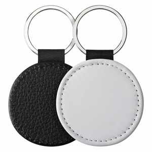 Custom DIY Sublimation Blank Keychain Heat Transfer DIY Double-Size Printed Keychain PU Leather Double Sides Sublimation Keyring - Product Image 6