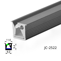 Prix d'usine Bande lumineuse LED profilée à éclairage oblique à 45 degrés T5 Bande lumineuse LED encastrée pour armoire de cuisine