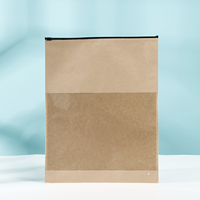 Personnalisable avec ou sans fermeture éclair, fenêtre transparente disponible, sachets en kraft imprimés sur mesure