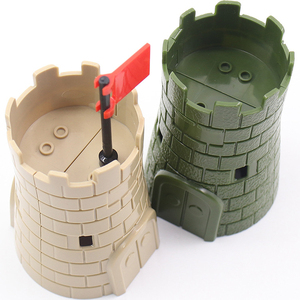 Blocs de construction en briques MOC de <span class=keywords><strong>château</strong></span> médiéval, modèle en plastique pour les pièces et accessoires de soldats militaires de la Seconde Guerre mondiale - Product Image 5
