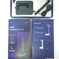Support de casque universel Portable support de bureau pour casque Ports USB de jeu support de casque support de casque de jeu RVB