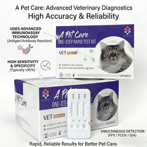 ชุดตรวจเชื้อในช่องท้องอักเสบสำหรับ<span class=keywords><strong>แมว</strong></span> feline <span class=keywords><strong>FIP</strong></span> fipv AG ชุดตรวจวินิจฉัยอย่างรวดเร็ว - Product Image 4