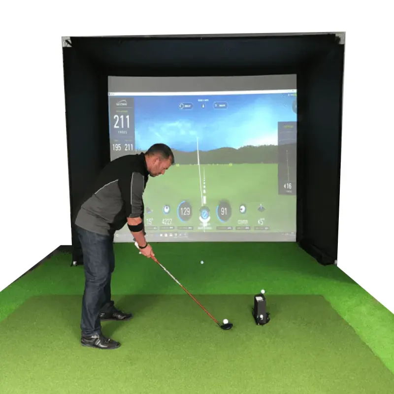 Kommerzieller Indoor-Golfs imulator Smart Screen echte interaktive intelligente Projektion Golfspiel Golf einfacher Simulator