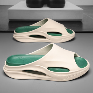 Tongs à plateforme pour hommes, semelle EVA, antidérapantes, confortables, sandales de plage d'été, taille 40-45 - Product Image 1