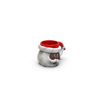 Tasse à café en céramique 3D personnalisée de haute qualité, cadeau de Noël amusant, motif <span class=keywords><strong>homme</strong></span> <span class=keywords><strong>africain</strong></span> à cou torsadé, Père Noël attrape-chapeau - Product Image 5
