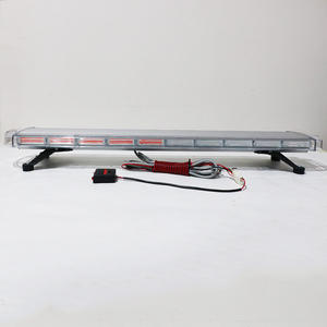 Nouveauté Barre Lumineuse d'Avertissement Stroboscopique pour Véhicule d'Urgence 88 LED 117 cm, Conseiller de Circulation Multifonctionnel Rouge et Bleu 47 Pouces - Product Image 2