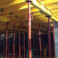 Étai en acier galvanisé, réglable, pour le soutien de dalle en construction, poteau de construction