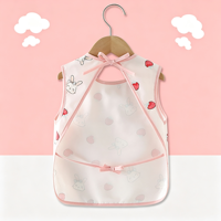 Bavoir d'alimentation pour bébé, motif de dessin animé, imperméable, résistant aux taches, fin, pour l'été, pour nourrissons de 1 à 3 ans
