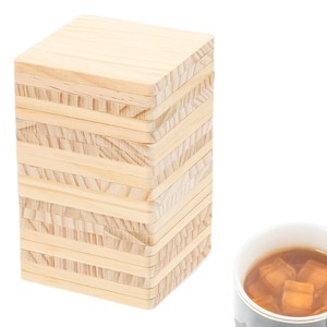 Sous-verre en bois vierge non fini, carré, pour artisanat, couleur bois naturel, décoration DIY, style moderne et simple pour la maison - Product Image 1