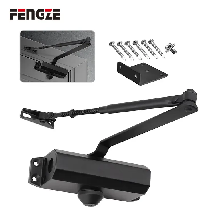 FENGZE Auto Door Closer Hydraulic Concealed Door Closer Heavy Duty Door Closer