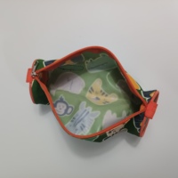 Trousse à crayons cylindrique en forme d'animal de dessin animé pour enfants, sac à stylos cylindrique portable en Oxford pour garçons et filles, pochette de rangement pour fournitures scolaires