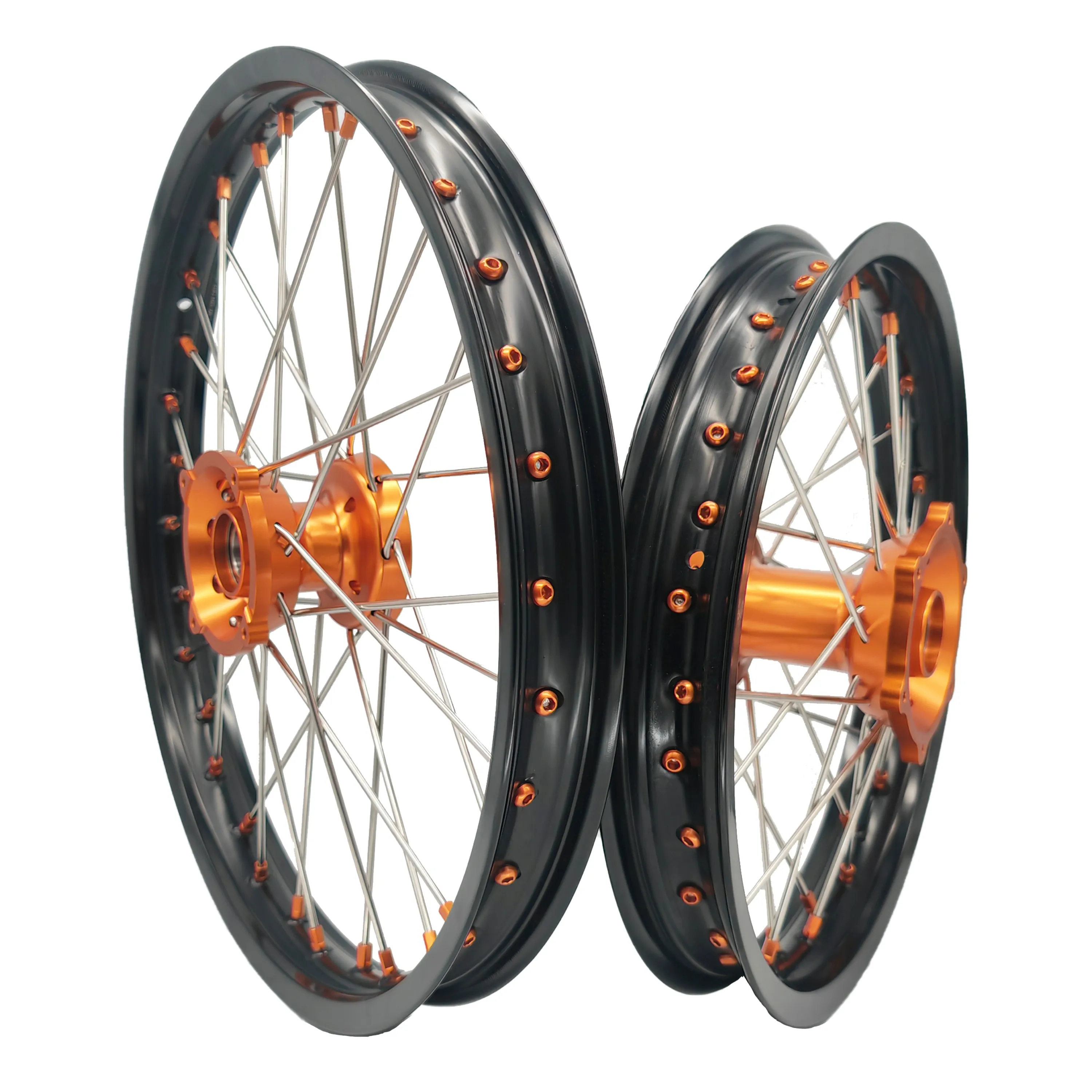 Voltooide Mx Wielen Sx 85cc Compleet 16 19 Inch Spaak Cross Wielen Voor Ktm