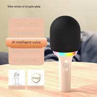 Nouveau microphone professionnel L8 avec LED colorées, micro sans fil pour karaoké, microphones sans fil pour karaoké