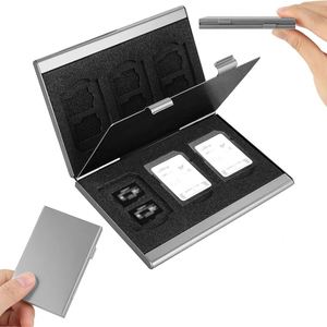 Boîtier de rangement haut de gamme en alliage d'aluminium pour cartes SD et TF, produit transfrontalier très demandé - Product Image 1