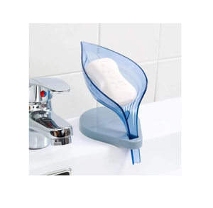 Porte-savon décoratif en forme de feuille le plus vendu en plastique élégant et durable pour la salle de bain ou le comptoir de cuisine - Product Image 4