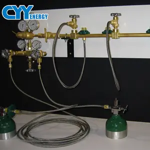 Стальной цилиндрический коллектор для наполнения кислородом, азотом, аргоном