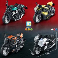 Modèle de moto de course miniature en alliage 1:16, très populaire, avec boîte de présentation en acrylique, jouets de moto en métal moulé sous pression à rétrofriction pour garçons