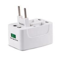 Adaptor Steker Perjalanan Multifungsi Soket Ekstensi Konverter All-in-One Universal untuk Seluruh Dunia Adaptor Daya Listrik AS UK AU EU