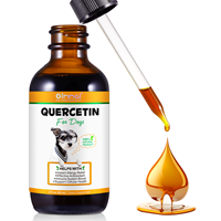 Oimmal Natural Allergy Relief Supplement Quercétine Gouttes Liquides Avec Vitamine C Pour Chiens Immunité Santé Soutien Santé Cellulaire