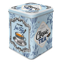 Boîtes de café carrées en métal avec logo et couleur personnalisés de qualité alimentaire, boîtes de thé, vente en gros