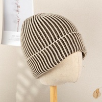 Gorro de Invierno Estilo Coreano, Versátil, con Puño, para Hombre y Mujer, Tejido Cálido