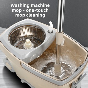 <span class=keywords><strong>Produit</strong></span> de nettoyage d'articles ménagers le plus vendu 360 vadrouille rotative et ensemble de seaux sales à auto-séparation avec roues pour une utilisation au sol - Product Image 5