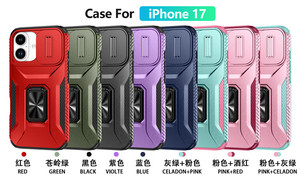 Deslice la caja de la ventana Anillo Stand Cover 2in1 Drop Protection Phone Case para iPhone 17 - Product Image 6
