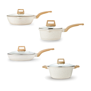 Maifanitum không dính chậu và chảo nhà bếp nhôm đồ dùng nhà bếp nấu ăn nồi đặt không dính đồ nấu nướng - Product Image 6