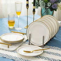 Oem/ Odm Elegantes Geschirrset China High Besteck Restaurant Benutzer definierte Küche Luxus Gold Besteck Set