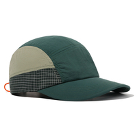 Casquette de course en tissu de nylon à bord incurvé de haute qualité pour hommes casquette de sport de plein air à ajustement sec 7 panneaux en gros