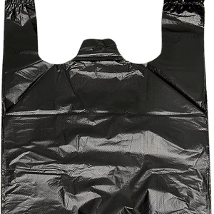 Sacs fourre-tout personnalisés pour petites entreprises avec poignées Sacs à provisions en plastique pour supermarché - Product Image 1