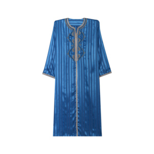 Tốt Nhất Người Bán Morocco Hồi Giáo Của Nam Giới Thobe Cho Nam Giới Polyester Thêu Cầu Nguyện Áo Eid Cưới Ramadan Hồi Giáo Thêu - Product Image 3