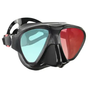 Su misura in vetro temperato pesca subacquea in Silicone sub sub sub maschera uv apnediving nuoto Snorkeling maschere per immersioni