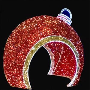 Populaire Moderne Créatif Personnalisation Motif Lumière 3D Géant Led Boule Ronde Lumière De Noël - Product Image 4