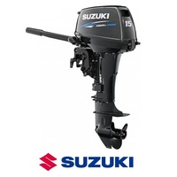 Mesin Tempel/Perahu/Outboard Bensin SUZUKI DT15AS Original Asli 2-tak.  Poros Panjang Tidak Tersedia Lagi.
