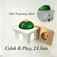 Lampu LED Malam Bentuk Masjid dengan Speaker Al-Quran, Pemutar Zikir Ruqya, Colokan EU/UK, Grosir, Hadiah Muslim untuk Ramadhan & Idul Fitri, Perangkat Audio